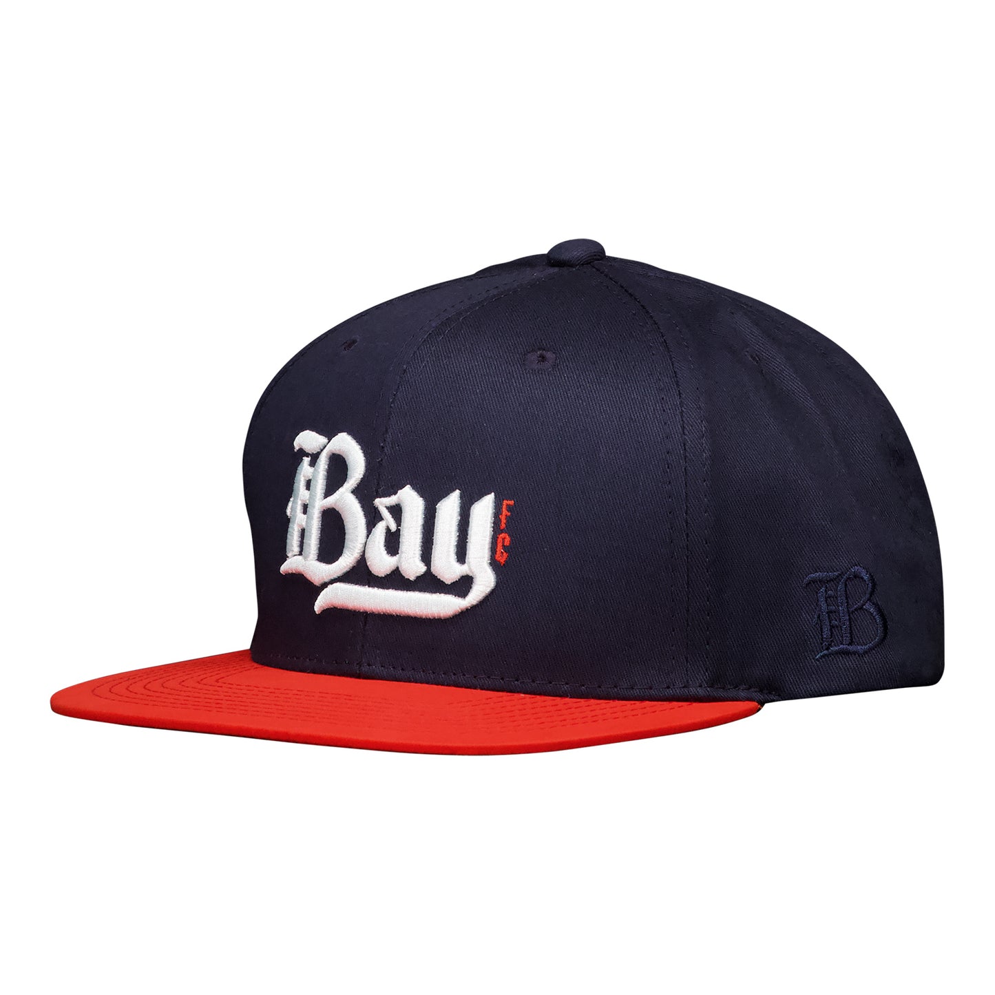 Unisex Bay FC Navy Snapback Hat - Front View