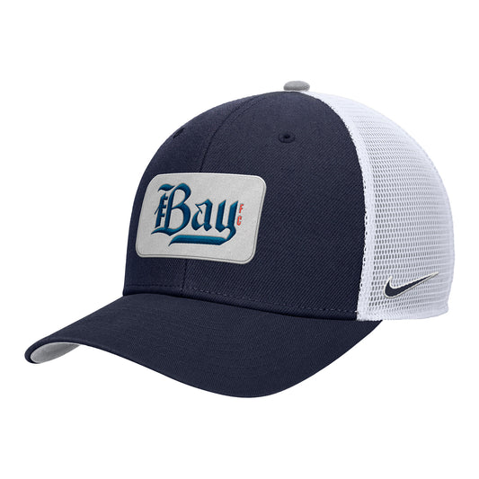 Bay FC Navy Nike Rise Trucker Hat view 1