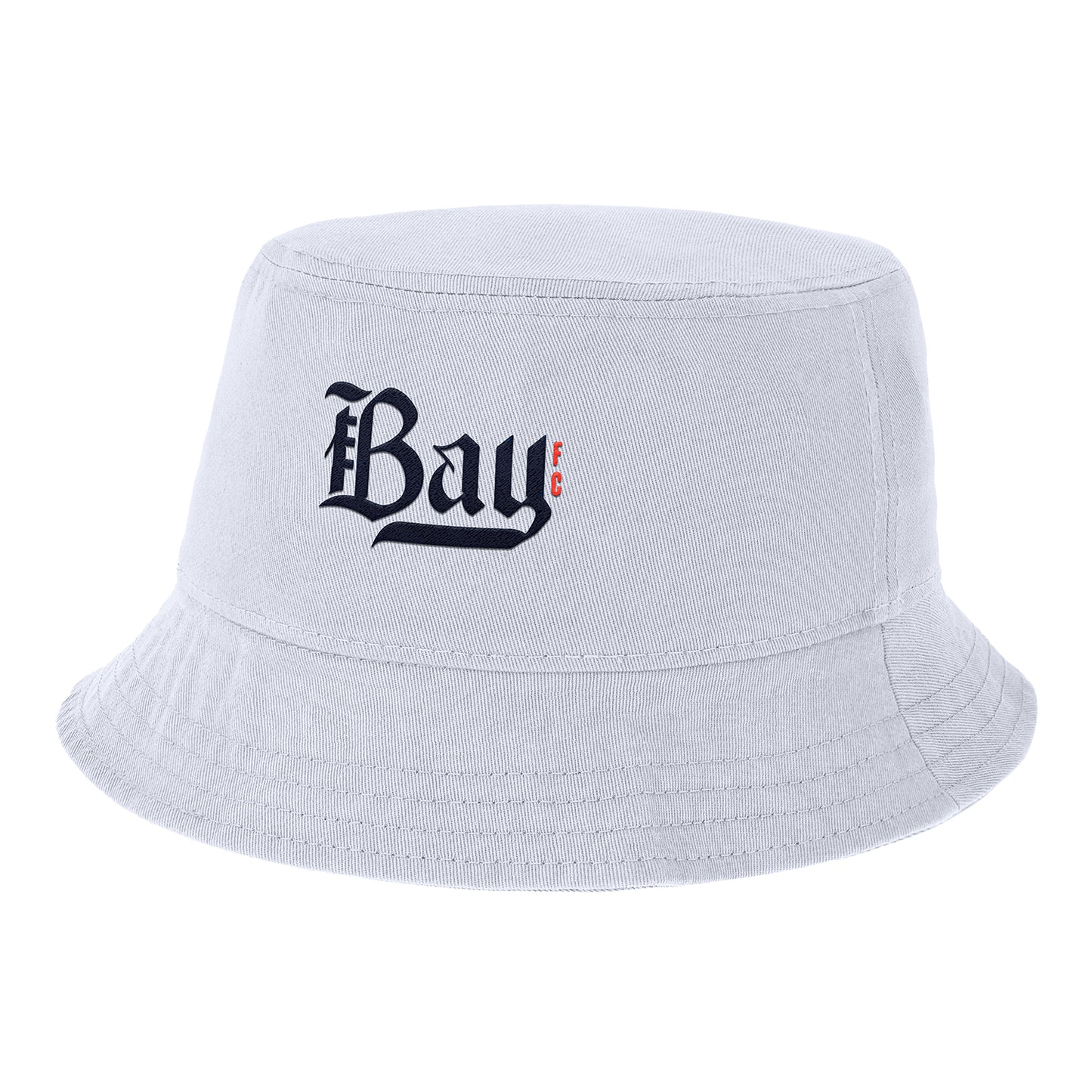 Bay FC Nike Apex White Bucket Hat