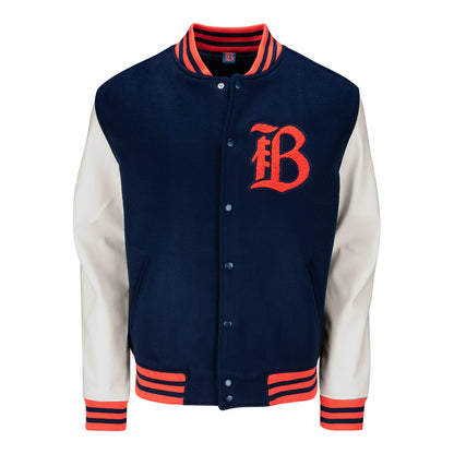 Unisex Official Bay FC Navy Varsity Jacket