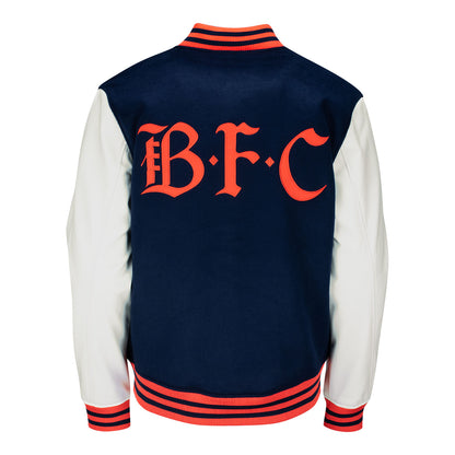 Unisex Official Bay FC Navy Varsity Jacket