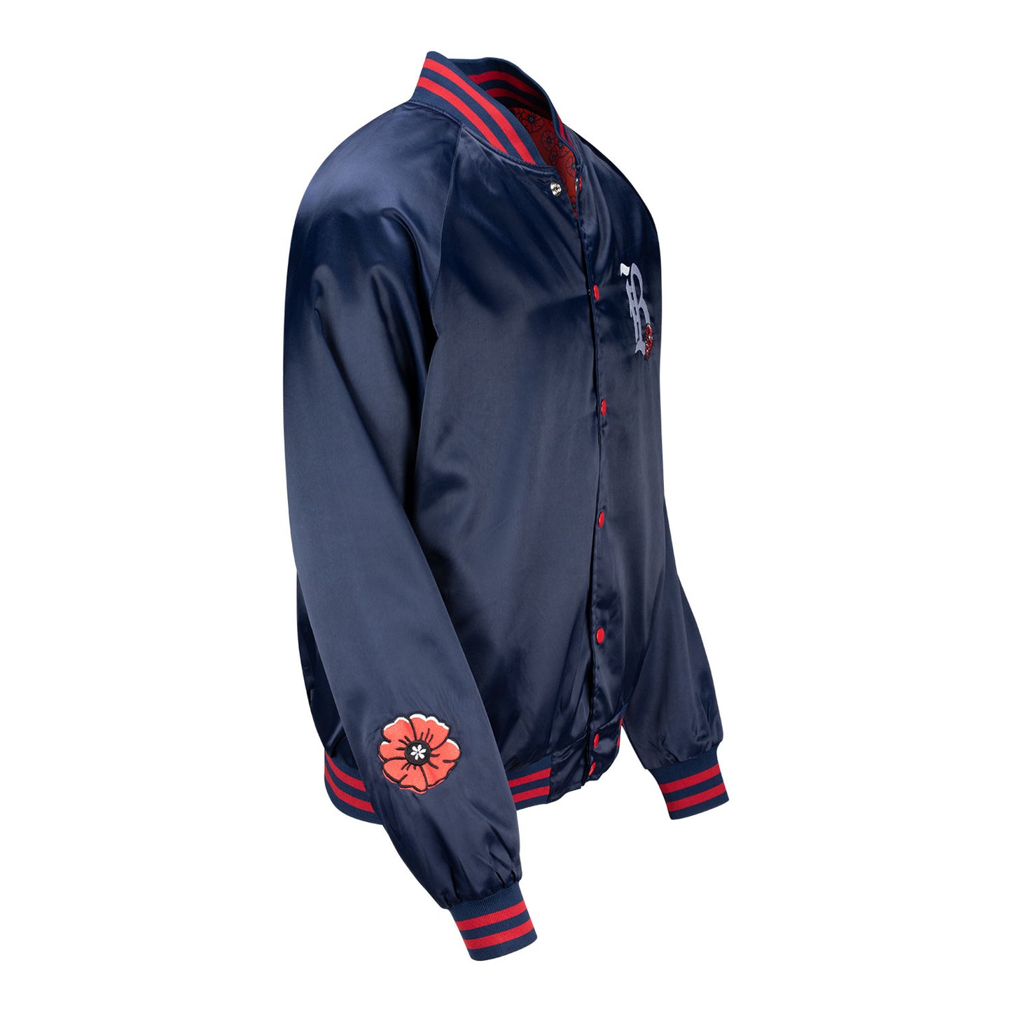 Unisex Bay FC Navy Satin Poppy Jacket