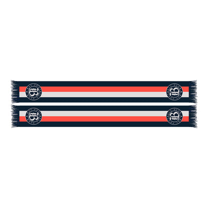 Ruffneck Bay FC Racing Strips Scarf - Front and Back View