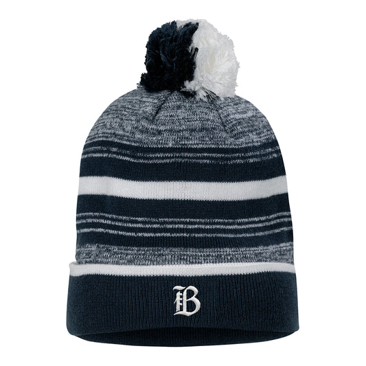 Bay FC Nike Navy Striped Beanie view 1