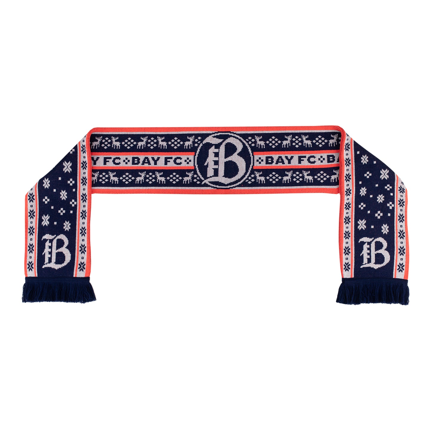 Unisex Bay FC Ruffneck Holiday Reindeer Scarf