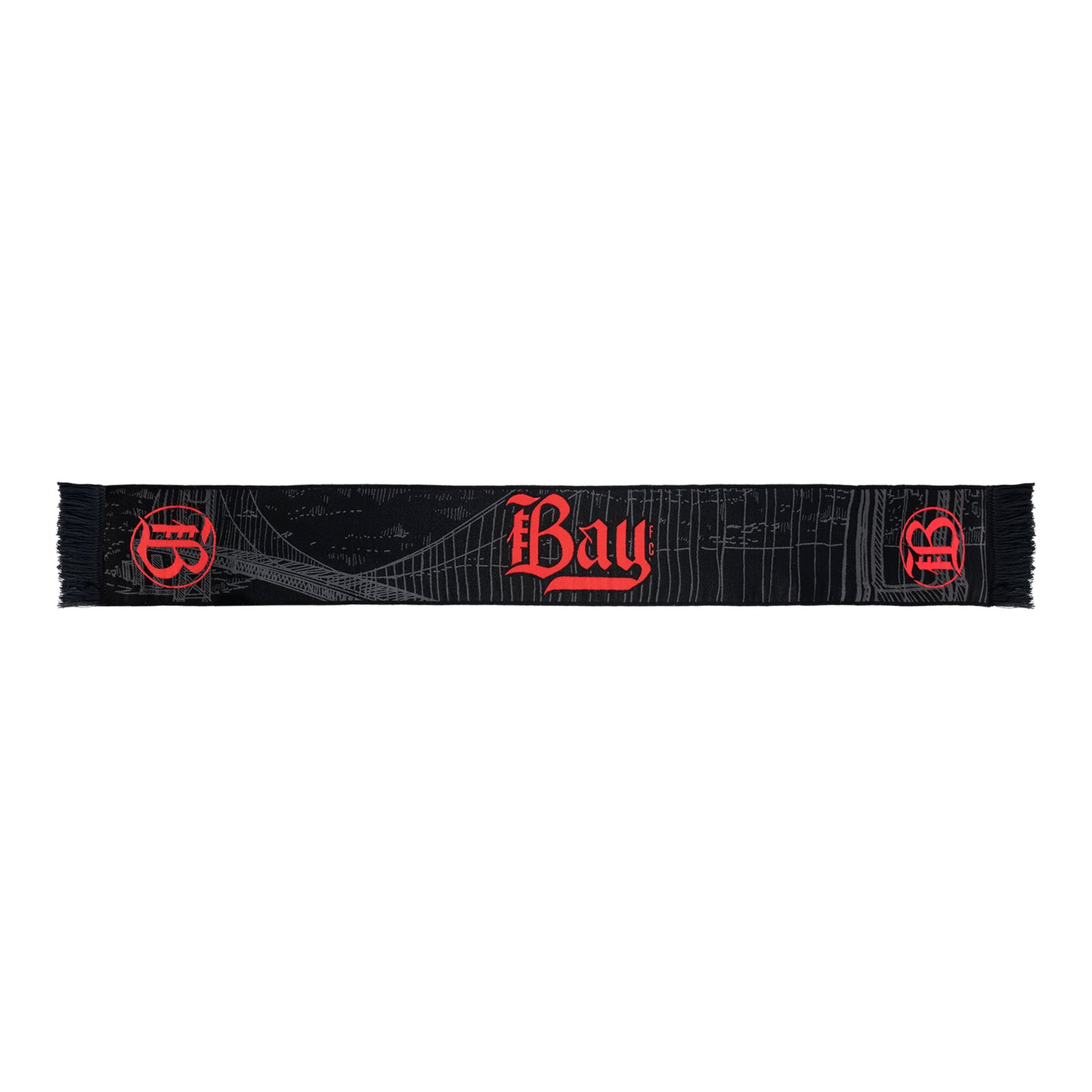 Bay FC 2026 Poppy Collection Scarf