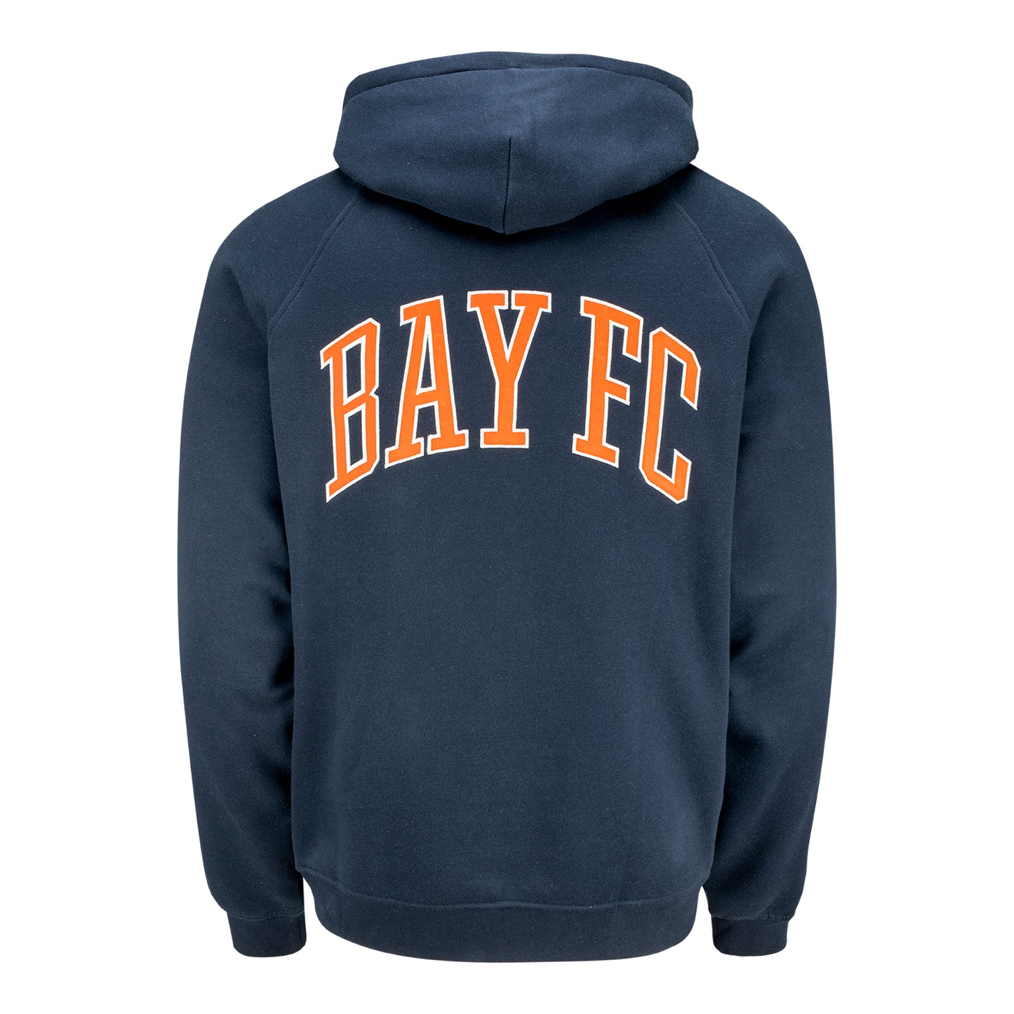 Unisex Official Bay FC Oversized Terry Navy Hoodie - Back View