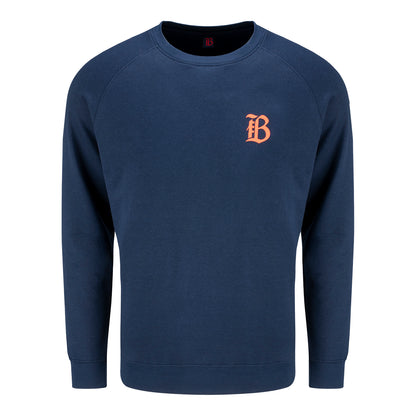 Unisex Official Bay FC Navy Crewneck - Front View