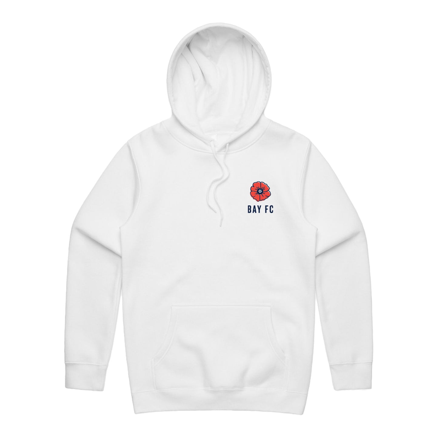 Unisex Bay FC Poppy Hoodie - White