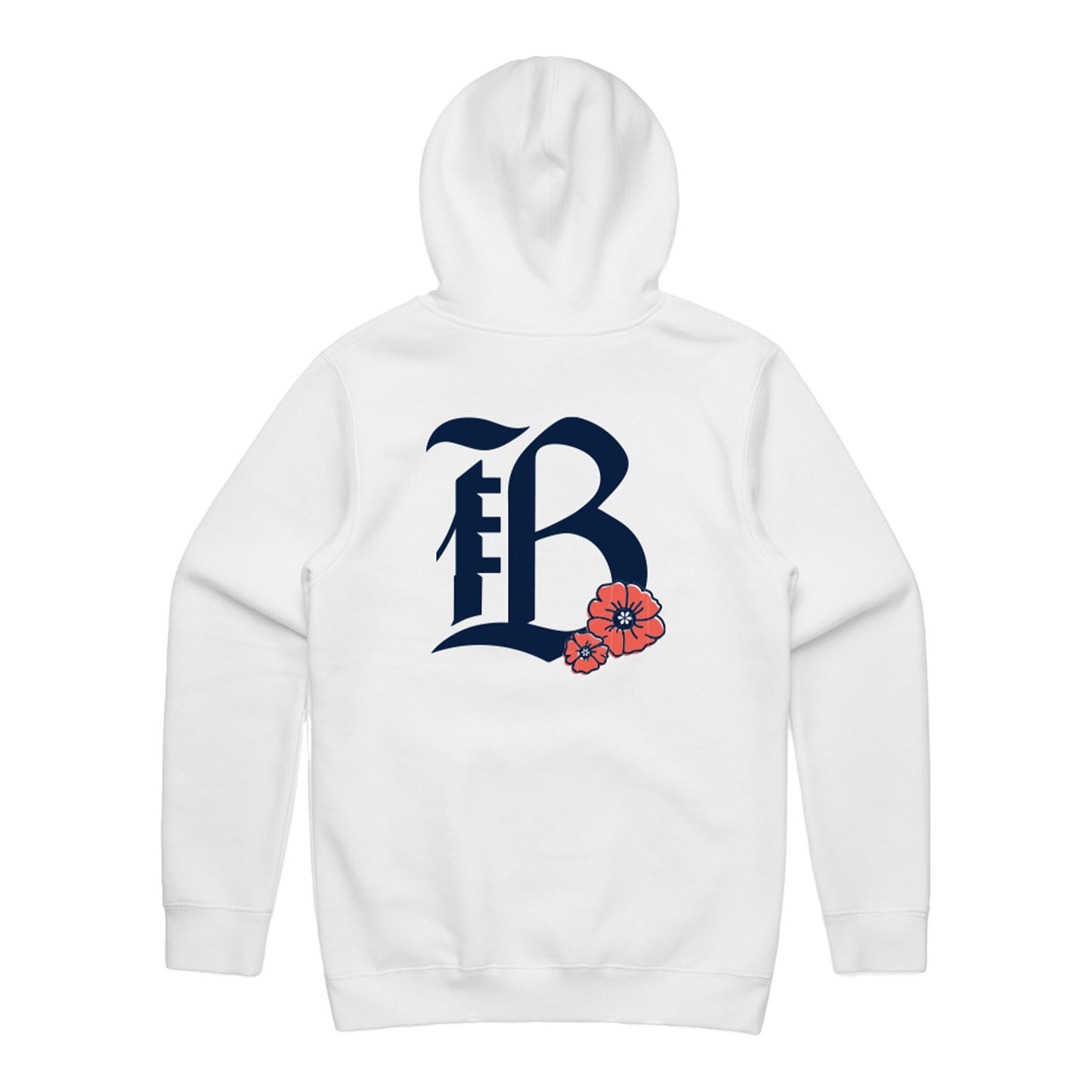 Unisex Bay FC Poppy Hoodie - White