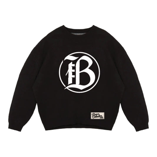 Unisex Bay FC Peace Collective Knit Navy Sweater view 1
