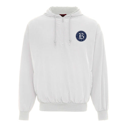 Unisex Bay FC Sportiqe Dove Winfield Hooded 1/2 zip Windbreaker