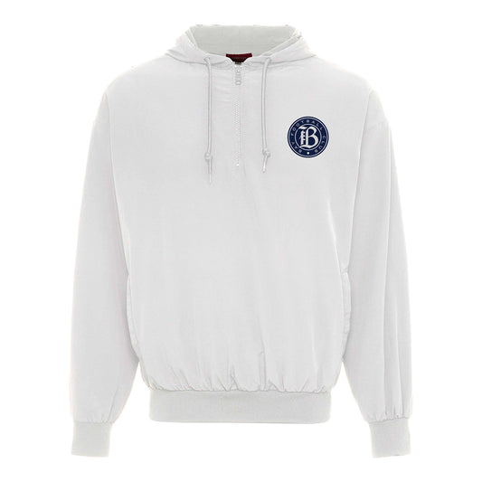 Unisex Bay FC Sportiqe Dove Winfield Hooded 1/2 zip Windbreaker view 1