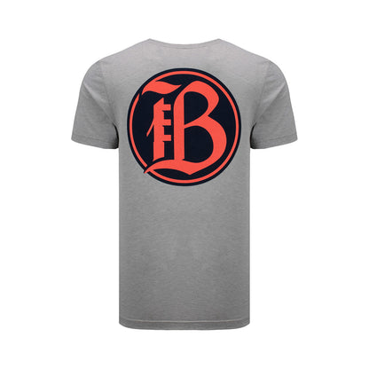 Unisex Bay FC Crest Grey Tee - Back View