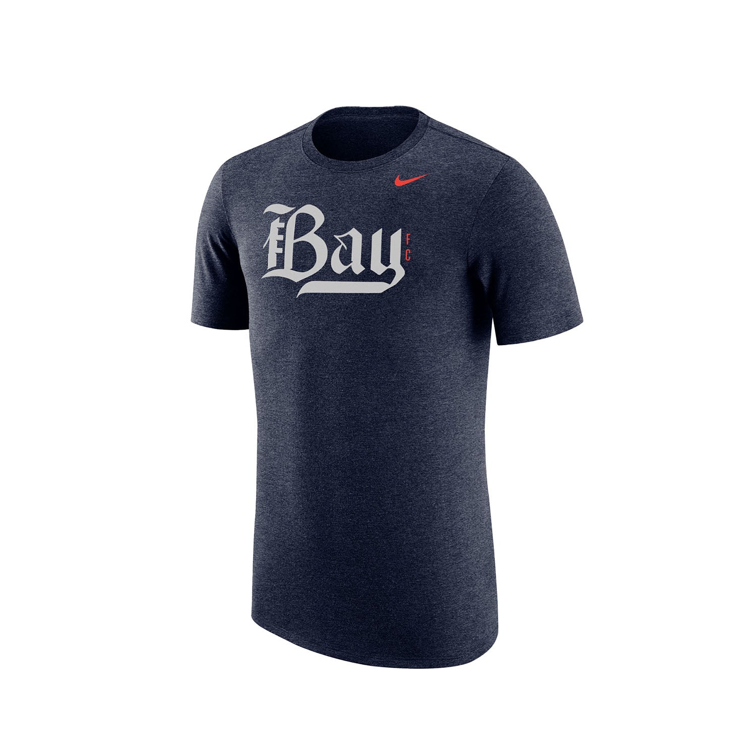 Men's Nike Bay FC Tri-Blend Navy Tee - Front View