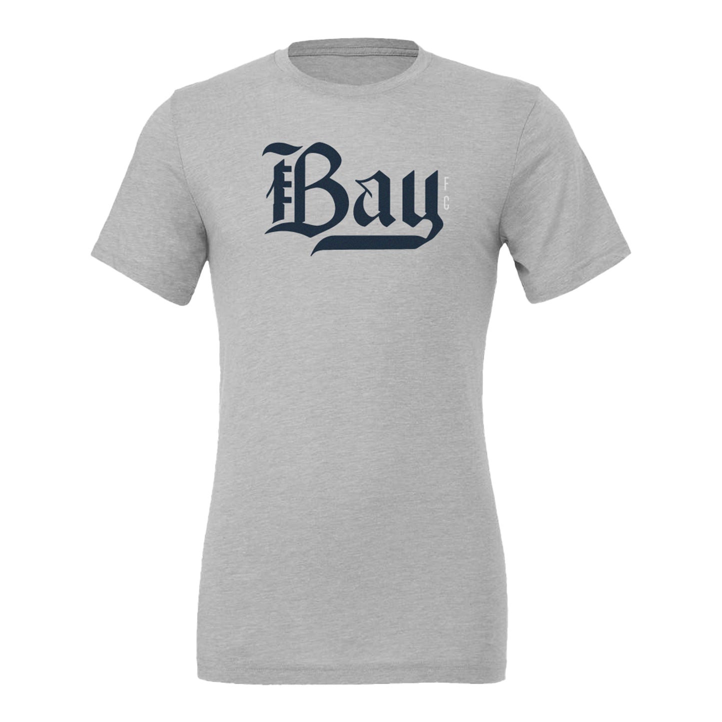 Unisex Bay FC Grey Tee - Front View