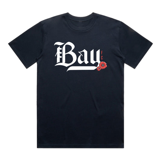 Unisex Bay FC Poppy T-Shirt - Navy