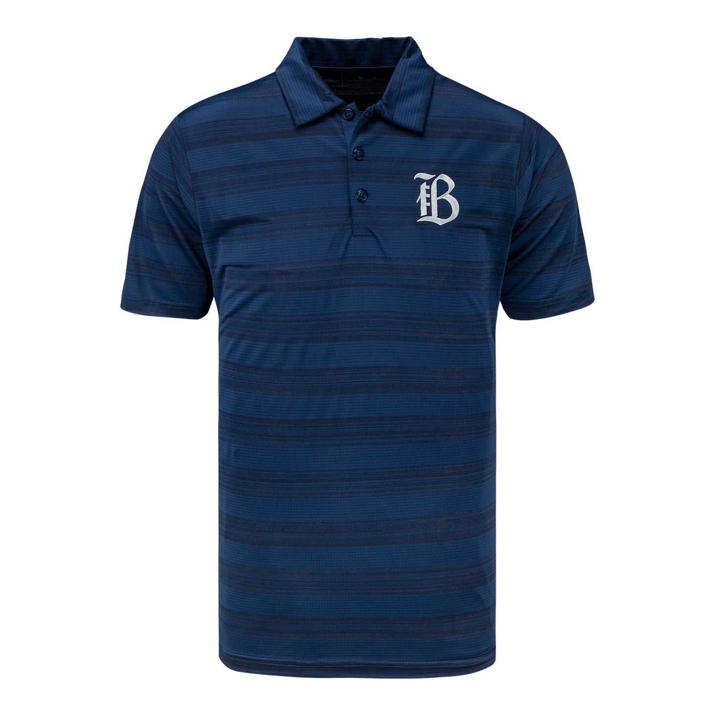 Unisex Bay FC Antigua Striped Polo Navy