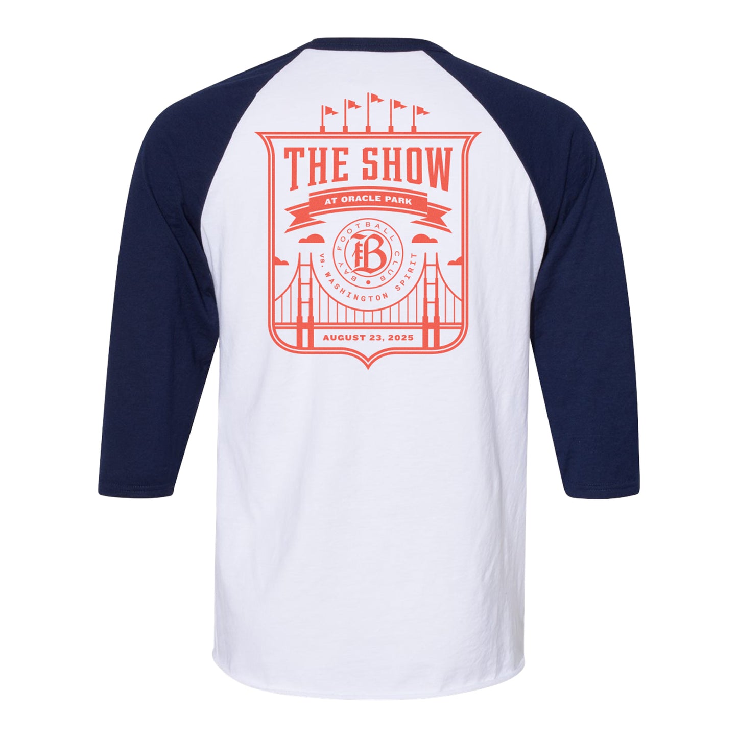 Unisex Bay FC The Show at Oracle Park Baseball 3/4 Sleeve Tee
