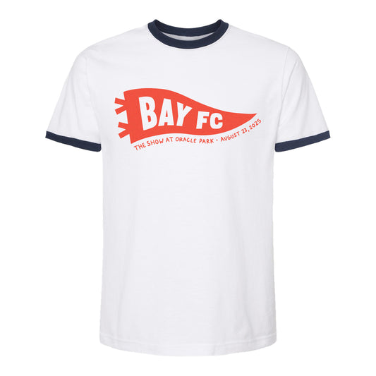 Unisex Bay FC The Show at Oracle Park Ringer Tee view 1
