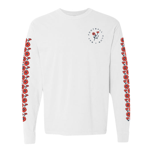 Unisex Bay FC 2025 Poppy Collection Long Sleeve T-Shirt view 1