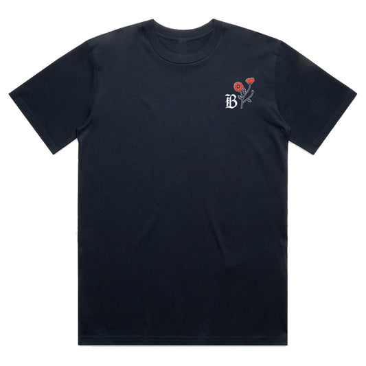 Unisex Bay FC 2025 Poppy Collection Navy T-Shirt view 1