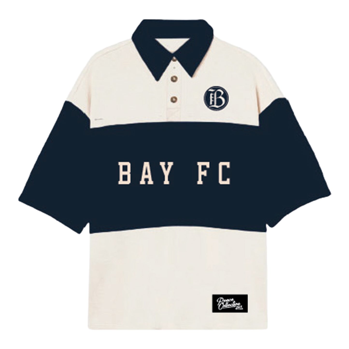 Unisex Bay FC Peace Collective Oversized Polo Shirt