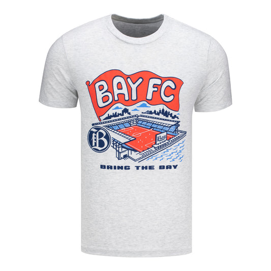 Unisex Bay FC Charlie Hustle Stadium Tee view 1