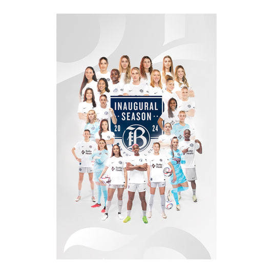 Bay FC 2024 Inaugural Season Poster - Front View