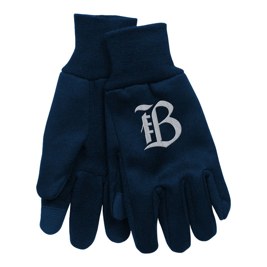 Bay FC Navy Tech Gloves