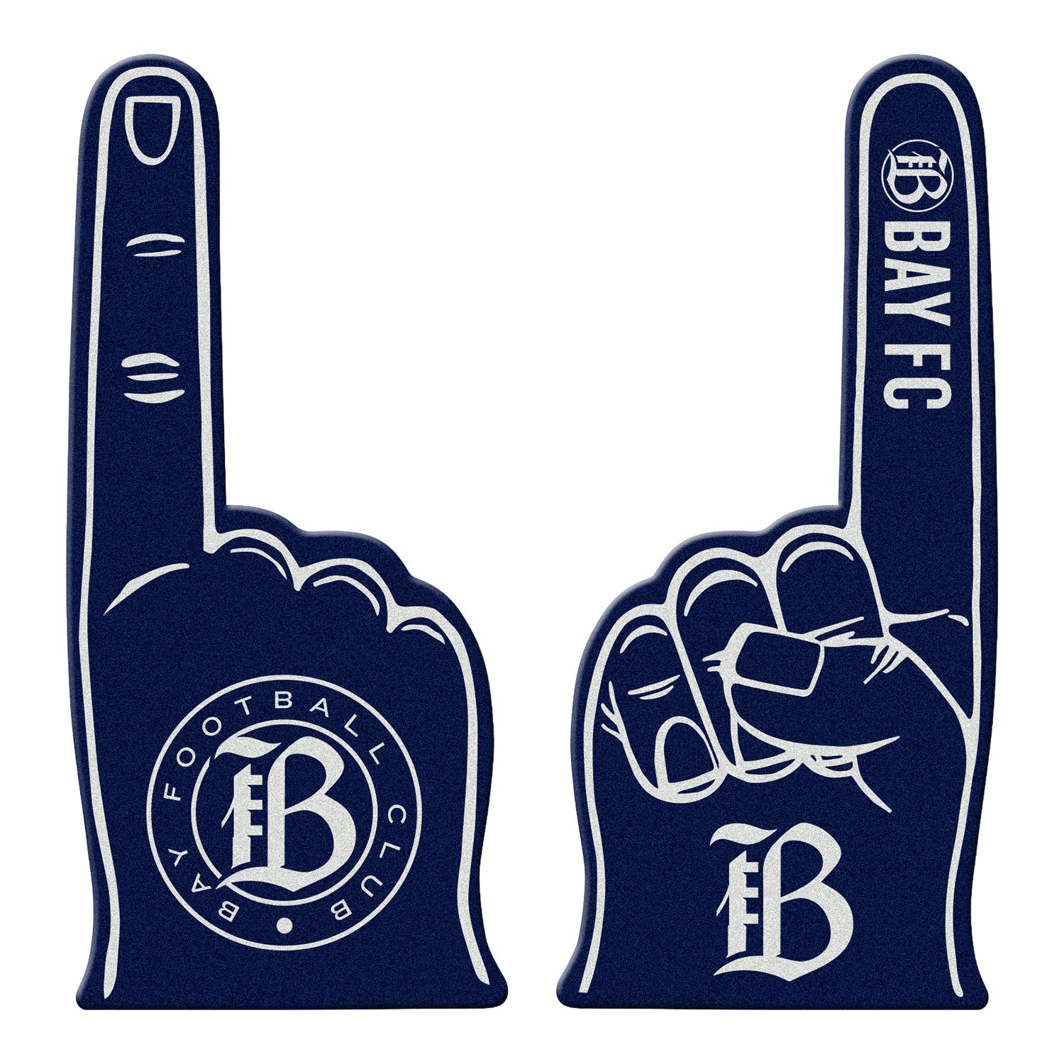 Bay FC Navy Foam Finger