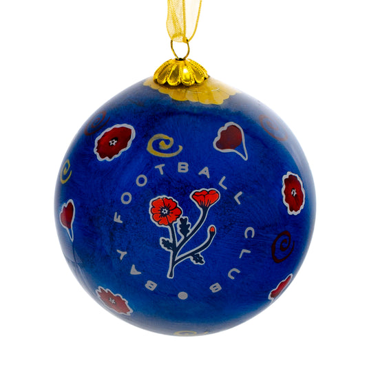 Bay FC 2025 Holiday Glass Ornament view 2