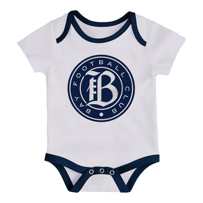 Infant Bay FC Outerstuff 3 Pack Creeper Set