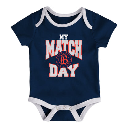 Infant Bay FC Outerstuff 3 Pack Creeper Set