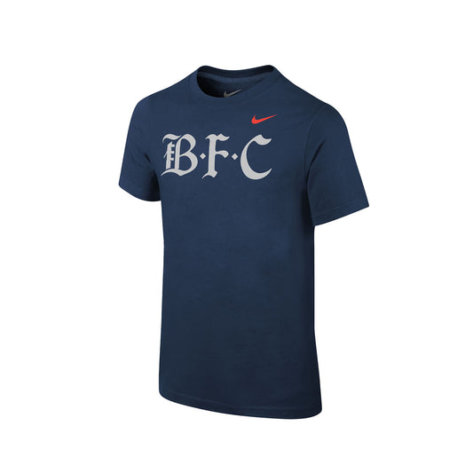 Youth Nike Bay FC Core Navy Tee - Front View