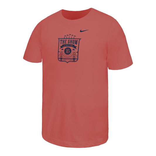 Youth Nike Bay FC The Show at Oracle Park Poppy Tee view 1