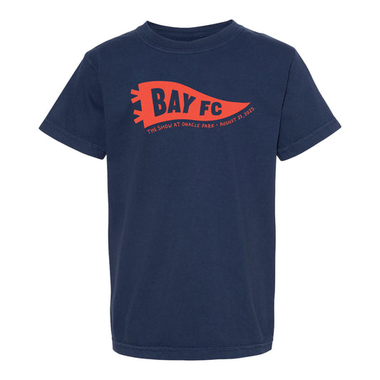 Youth Bay FC The Show at Oracle Park Pennant Tee view 1