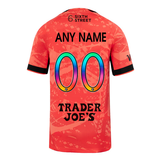Youth Bay FC Nike 2026 Pride Player/Personalized Poppy Replica Jersey view 1