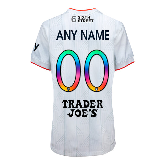 Women's Bay FC Nike 2026 White Authentic Pride Jersey view 1
