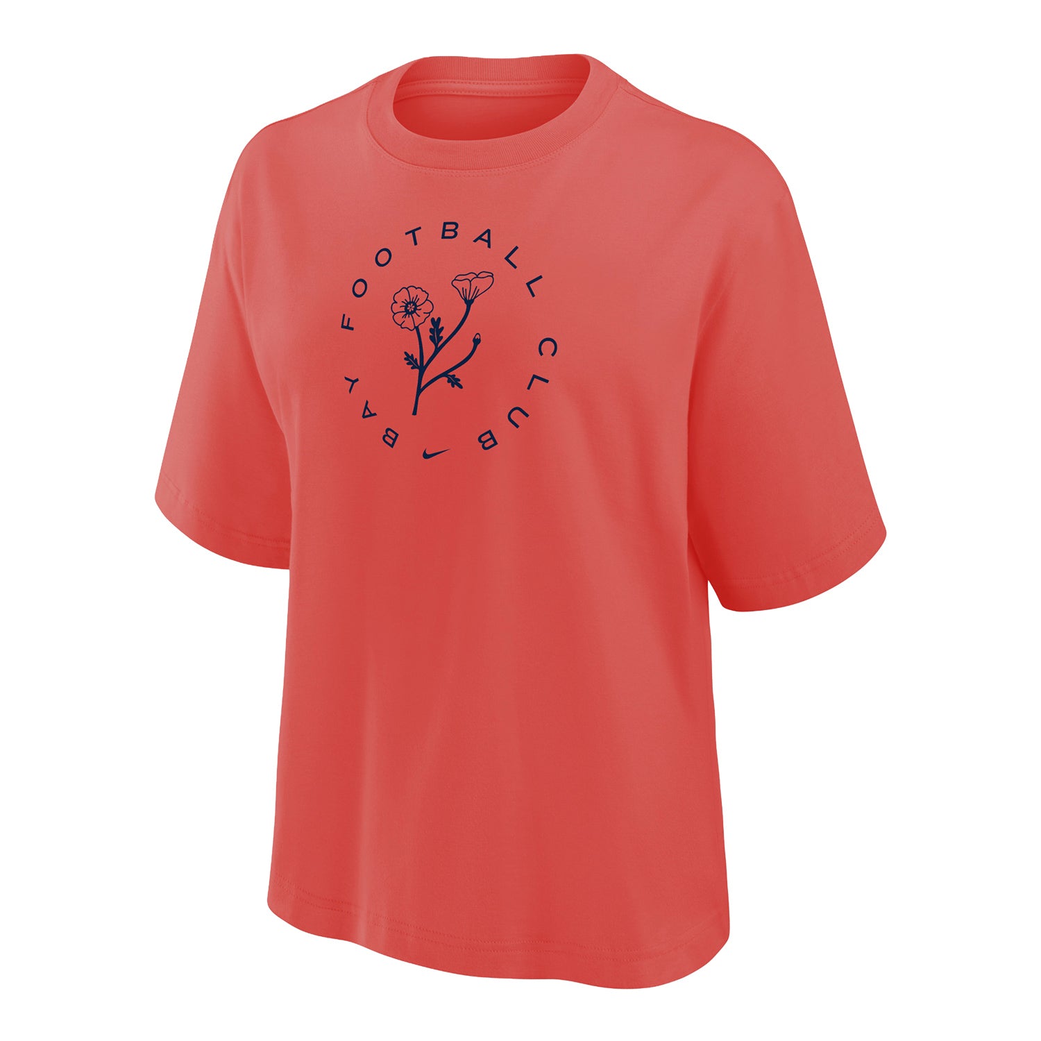 Women's Nike Bay FC 2025 Poppy Collection Boxy T-Shirt