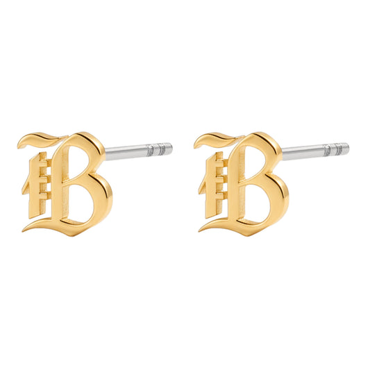 Bay FC Gold Logo Stud Earrings view 1