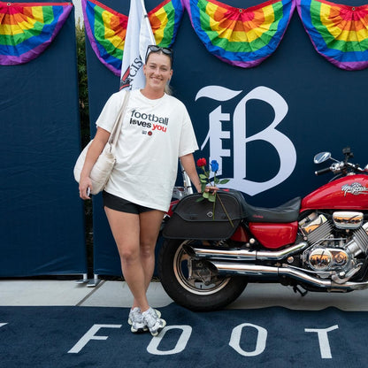 Unisex Bay FC x RE-INC Pride Football Loves You T-Shirt