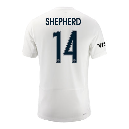 Unisex Bay FC Jamie Shepherd Primary Jersey - Back View