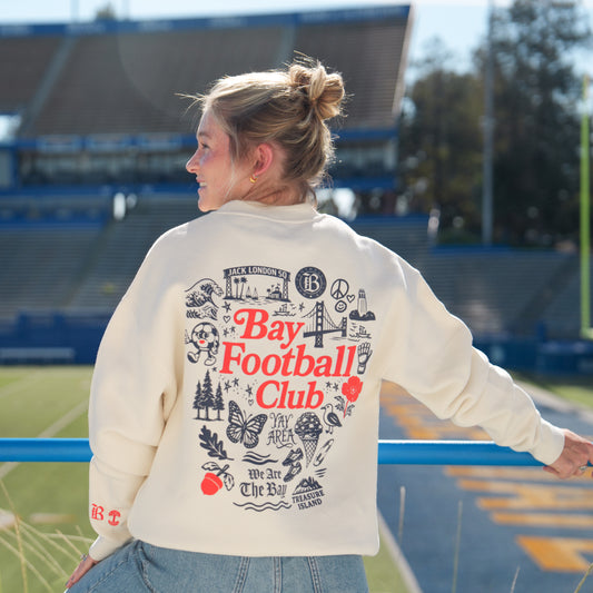 Unisex Bay FC Oaklandish Jubilee Crewneck Sweatshirt view 1