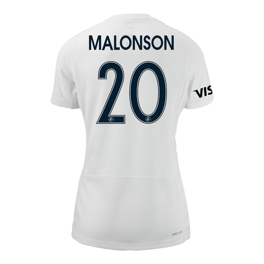 Women's Bay FC Alyssa Malonson Primary Jersey - Back View