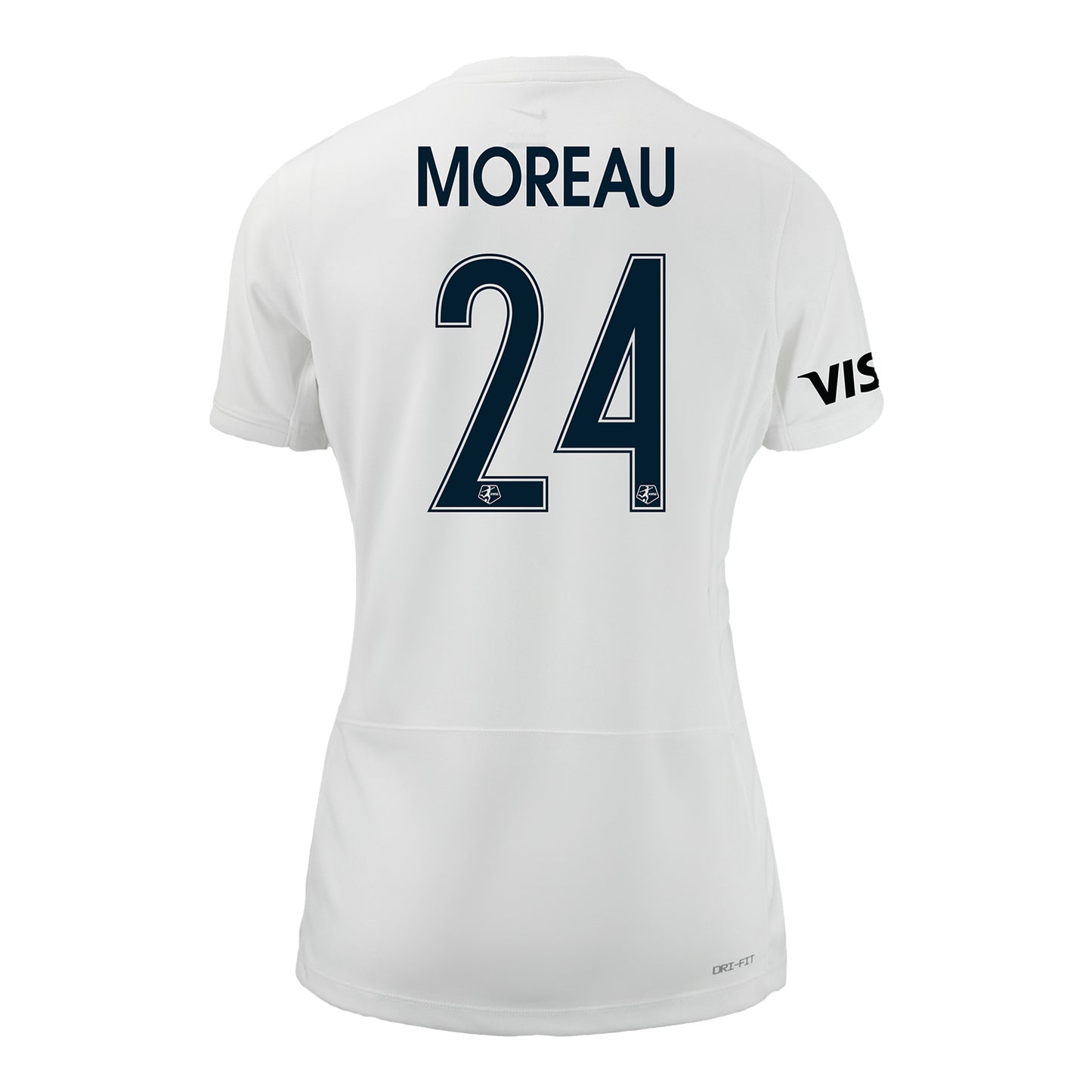 Women's Bay FC Maddie Moreau Primary Jersey - Back View