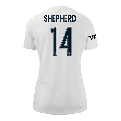 Women's Bay FC Jamie Shepherd Primary Jersey - Back View