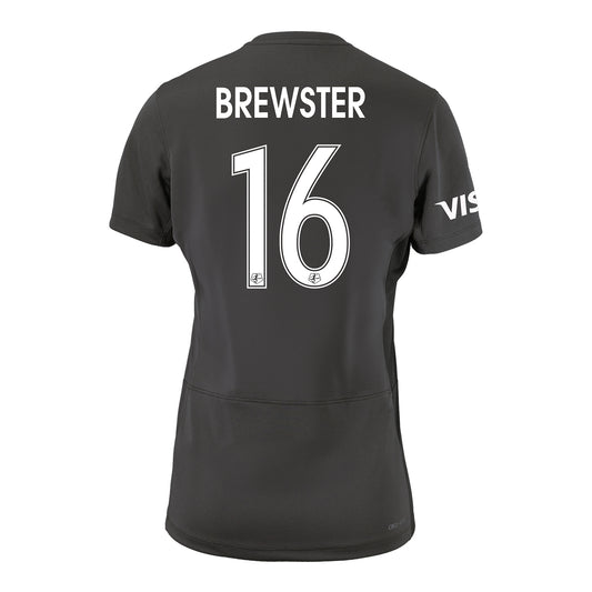 Women's Bay FC Jordan Brewster Secondary Jersey - Back View