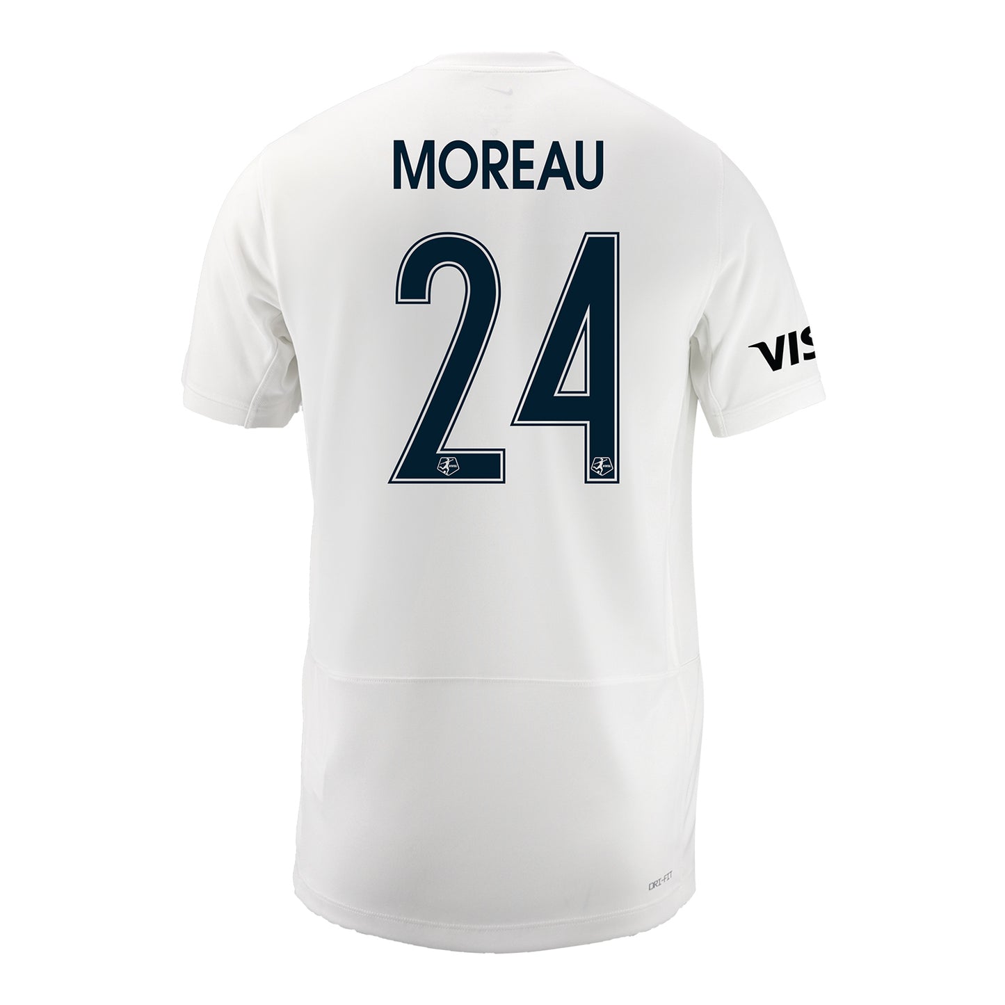 Youth Bay FC Maddie Moreau Primary Jersey - Back View