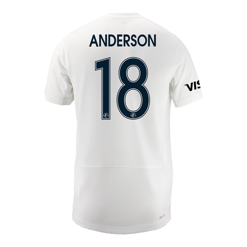 Youth Bay FC Joelle Anderson Primary Jersey - Back View